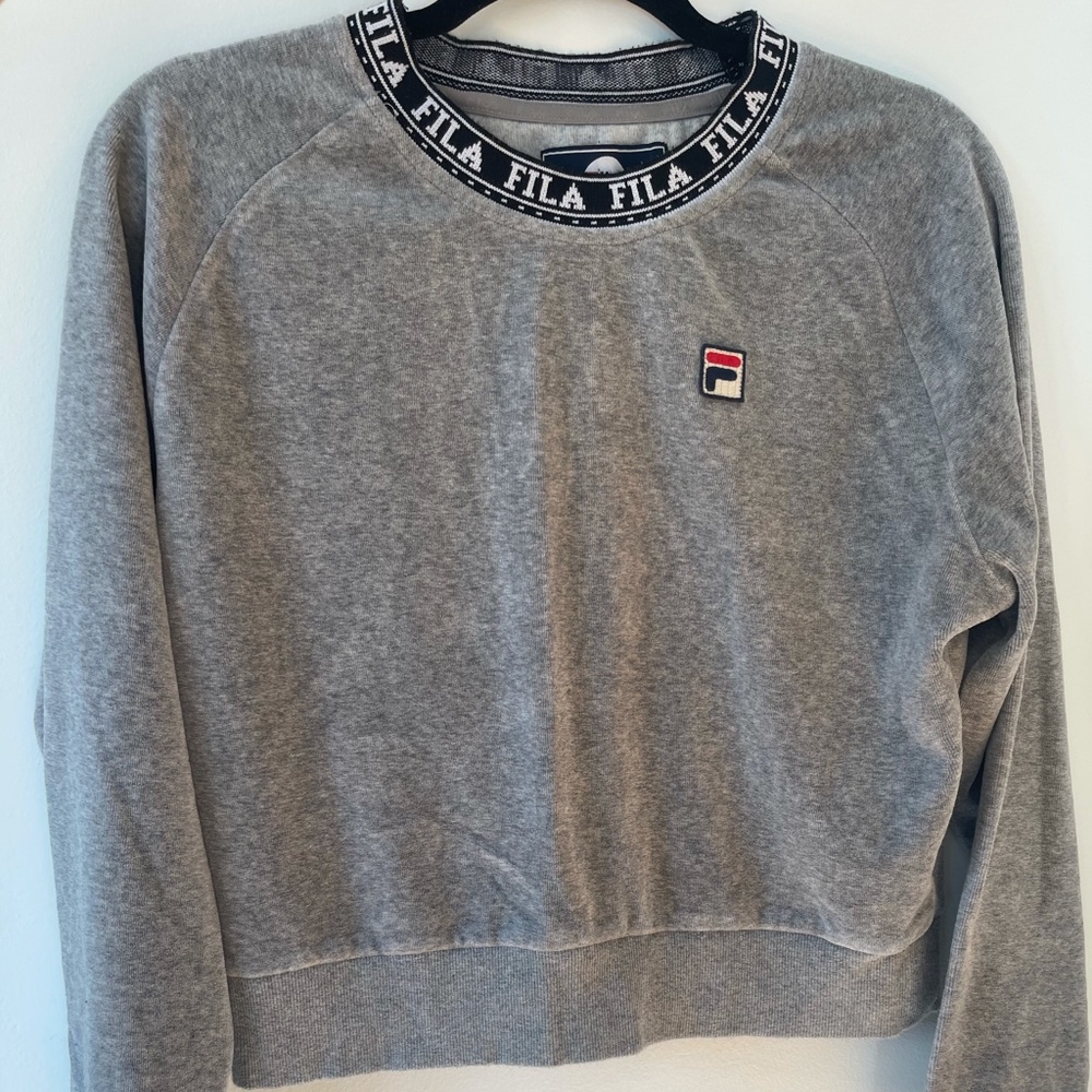 Fila Velour Crewneck Sweater